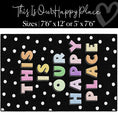 Load image into Gallery viewer, This is Our Happy Place Polka Dot Classroom Rug by Schoolgirl Style
