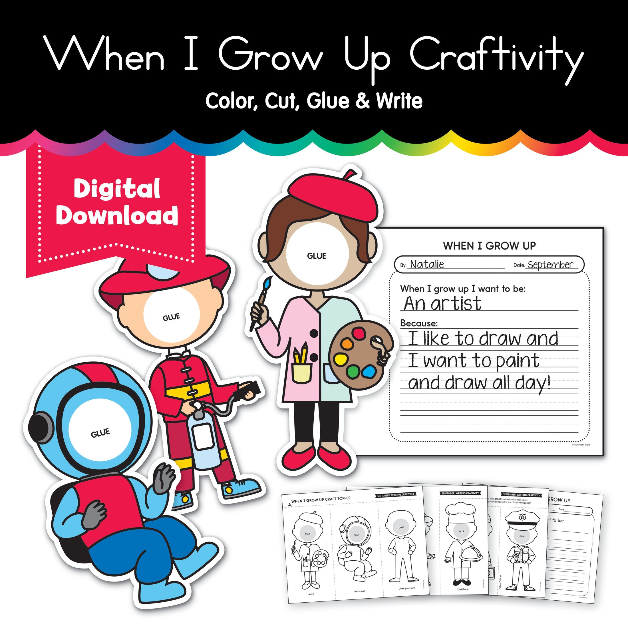 When I Grow Up Craftivity