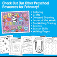 Load image into Gallery viewer, Printable Preschool February Daily Math
