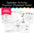 Load image into Gallery viewer, September Preschool Packet
