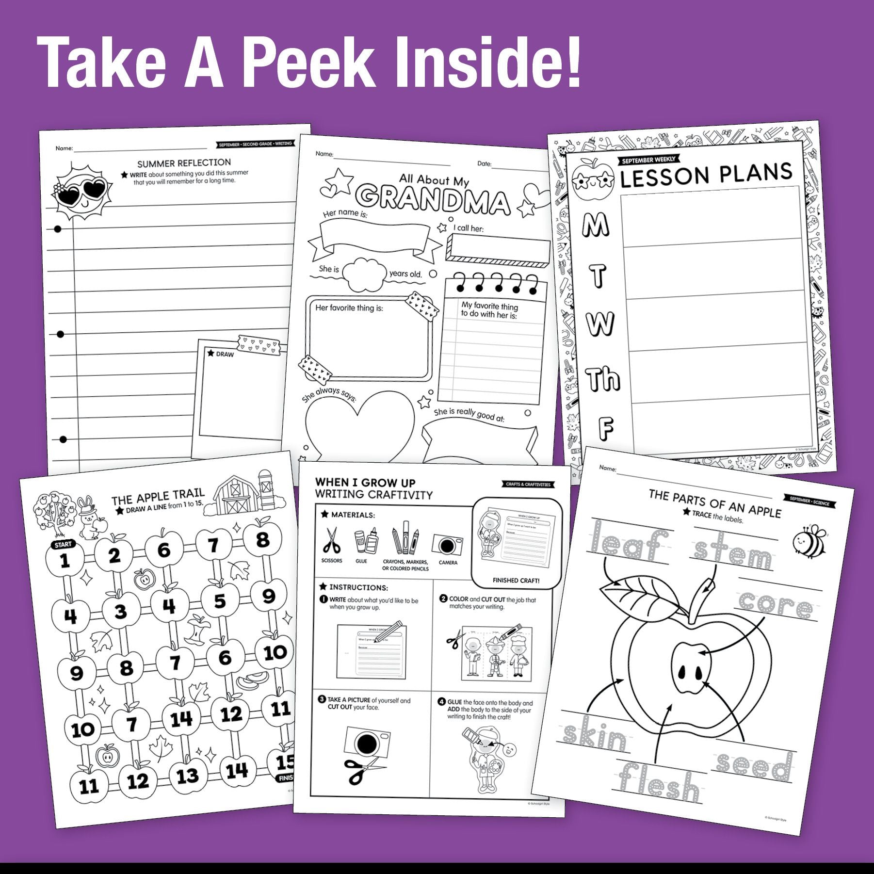 The Big Book of September Learning Second Grade