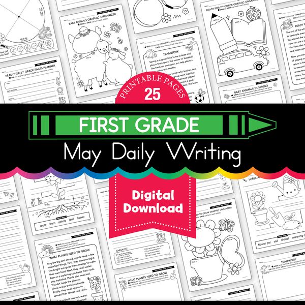 Printable First Grade May Daily Writing