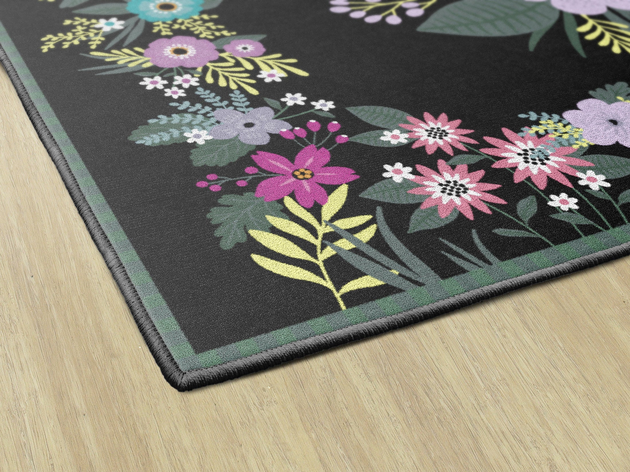 Vintage Floral Classroom Rug by Schoolgirl Style