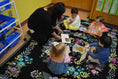 Load image into Gallery viewer, Vintage Floral Classroom Rug by Schoolgirl Style
