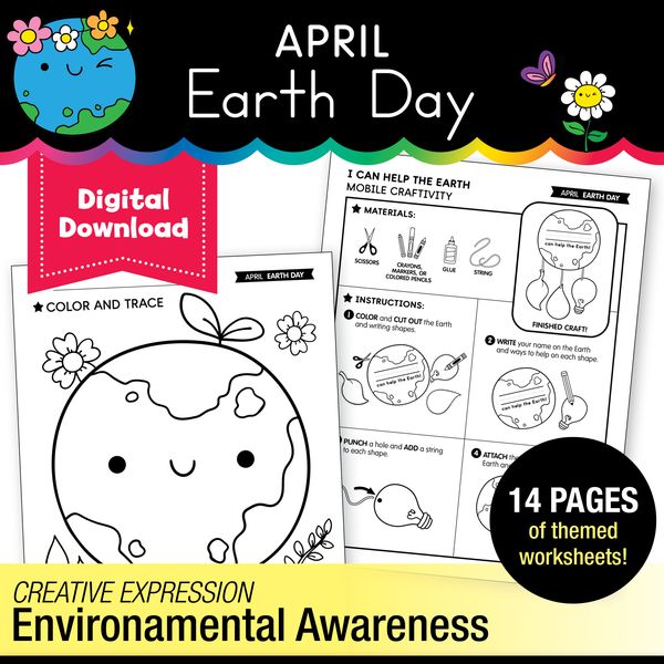 Printable April Earth Day Activities Pack