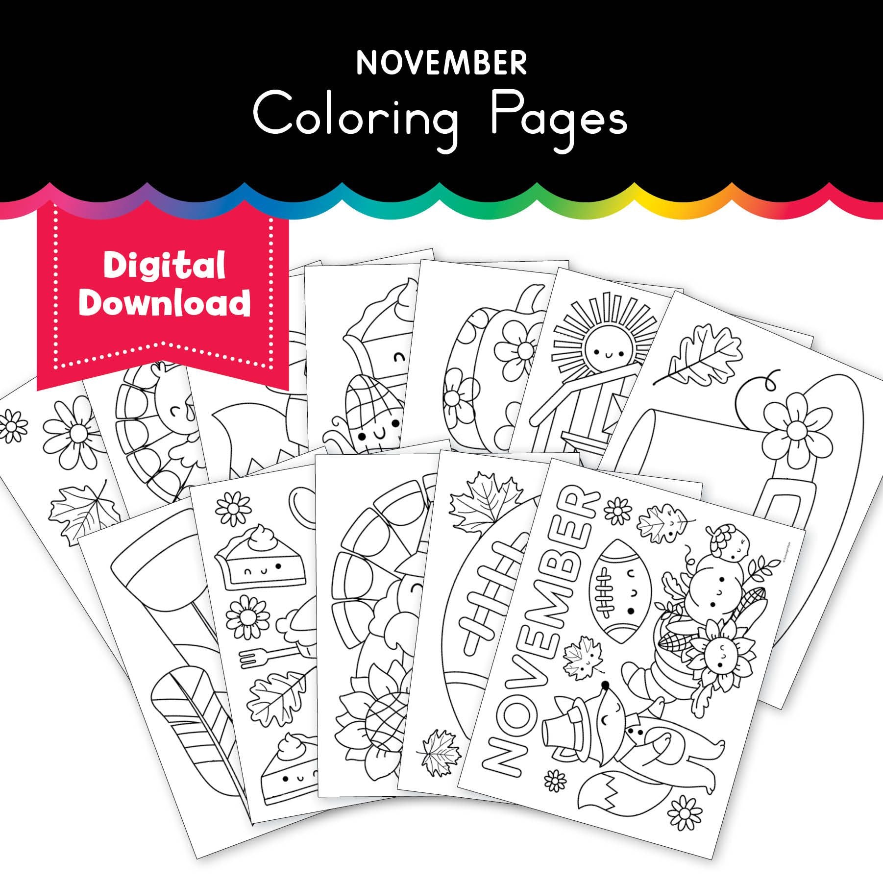 Free Printable November Coloring Pages
