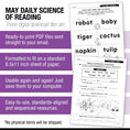 Load image into Gallery viewer, Printable Second Grade May Daily Science of Reading
