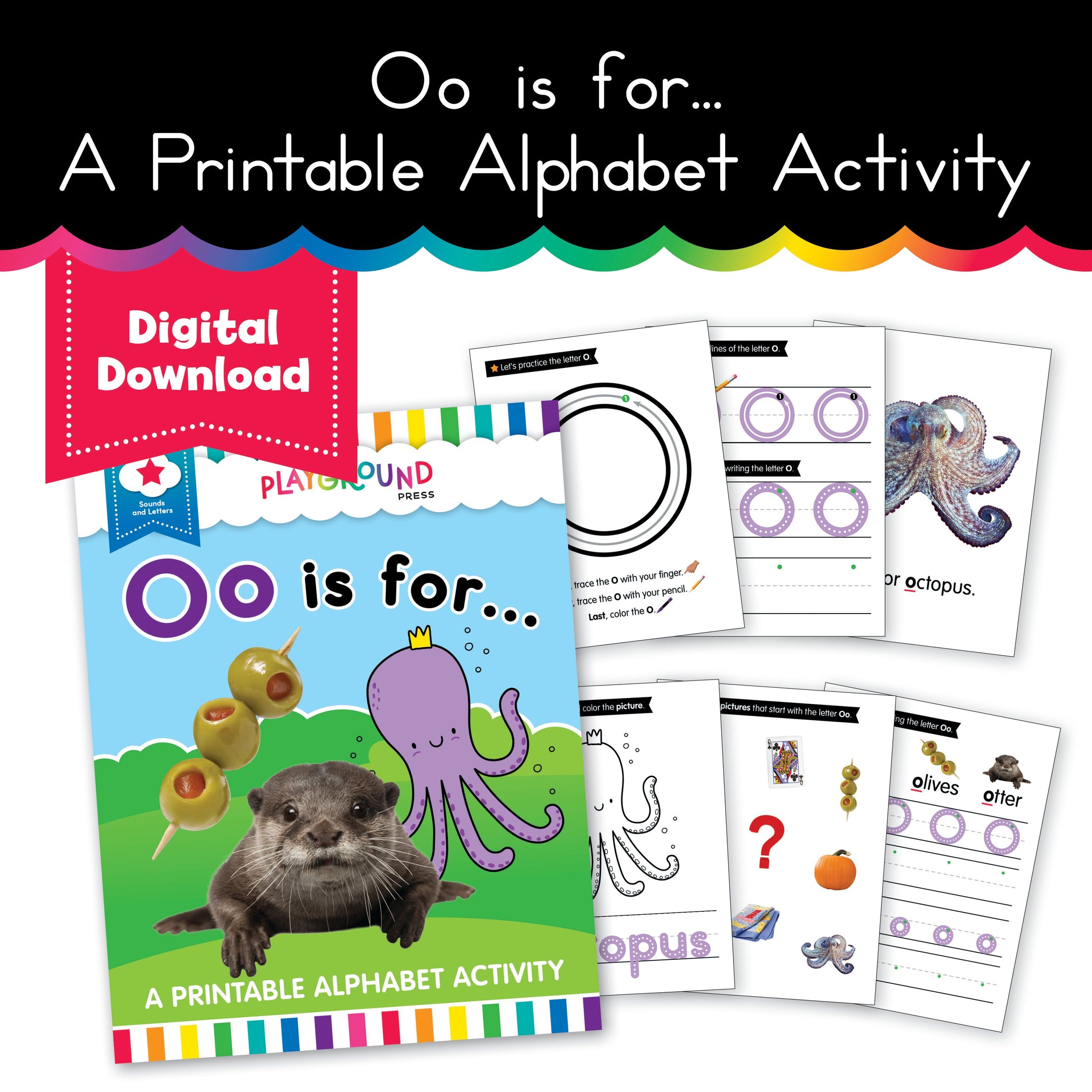 S.T.A.R. Reading: Oo is For... A Printable Alphabet Activity - Book 3