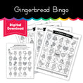 Load image into Gallery viewer, Gingerbread Bingo Cards
