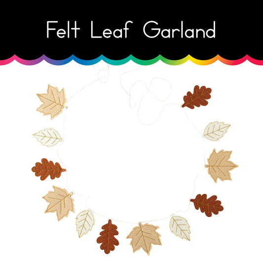 Felt Leaf Garland