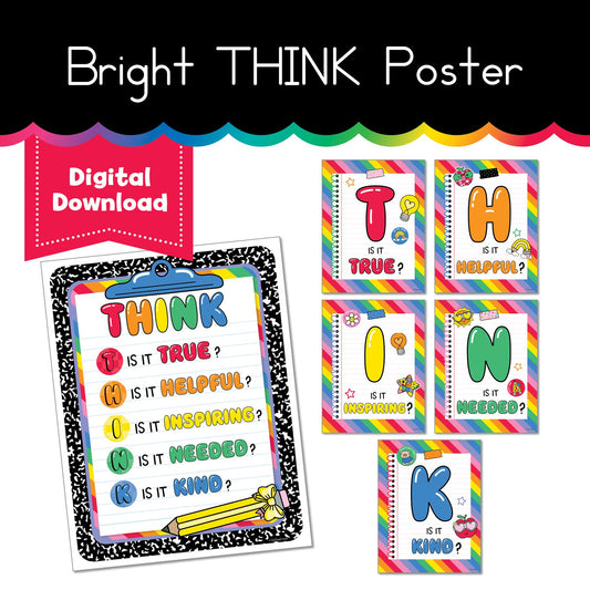 Bright Think Posters
