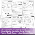 Load image into Gallery viewer, Printable Second Grade March Daily Heart Words
