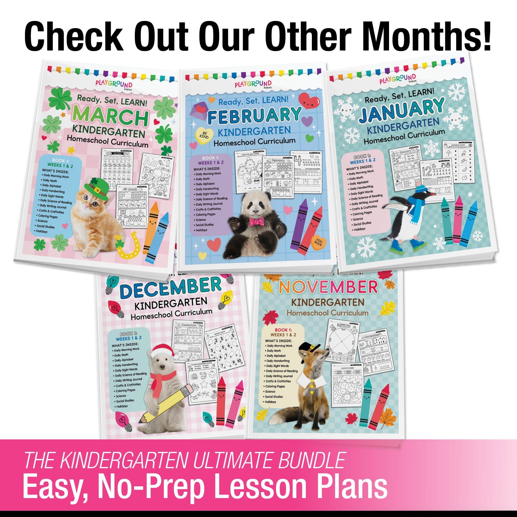 Ultimate Kindergarten April Homeschool Curriculum Bundle