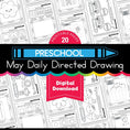Load image into Gallery viewer, Printable Preschool May Daily Directed Drawing
