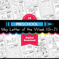 Load image into Gallery viewer, Printable Preschool May Letter Of The Week
