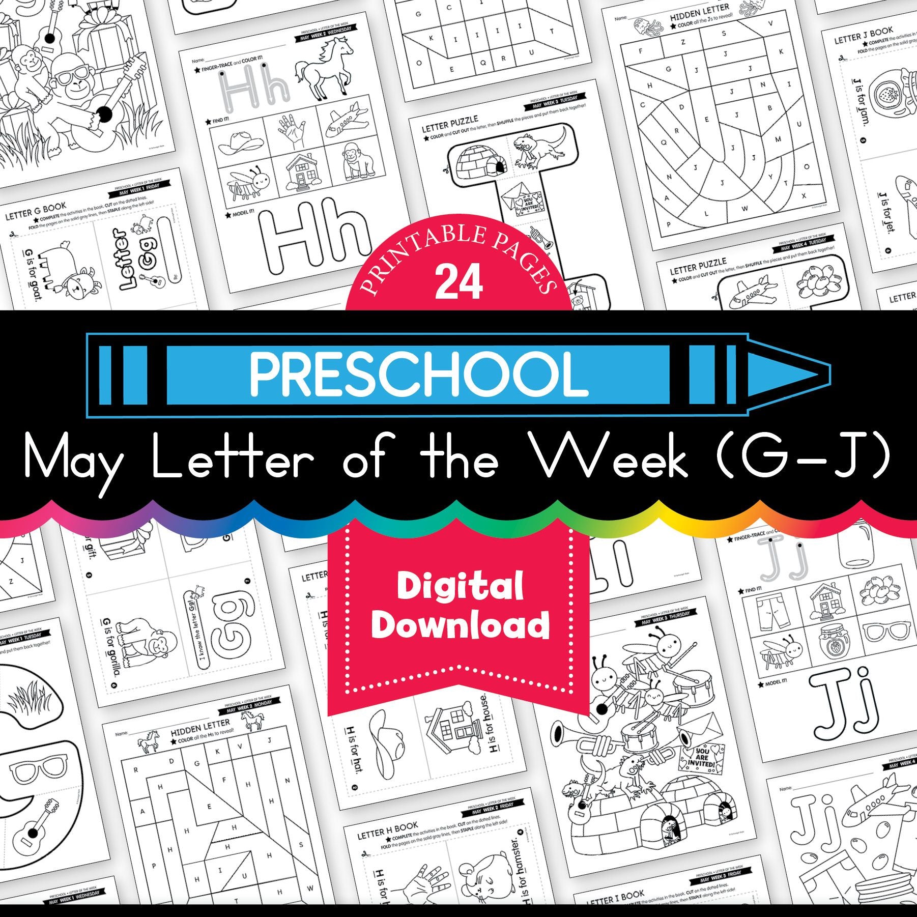 Printable Preschool May Letter Of The Week