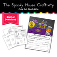 Load image into Gallery viewer, Printable The Spooky House Craftivity
