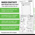 Load image into Gallery viewer, Printable March More Precious Than A Pot Of Gold Craftivity
