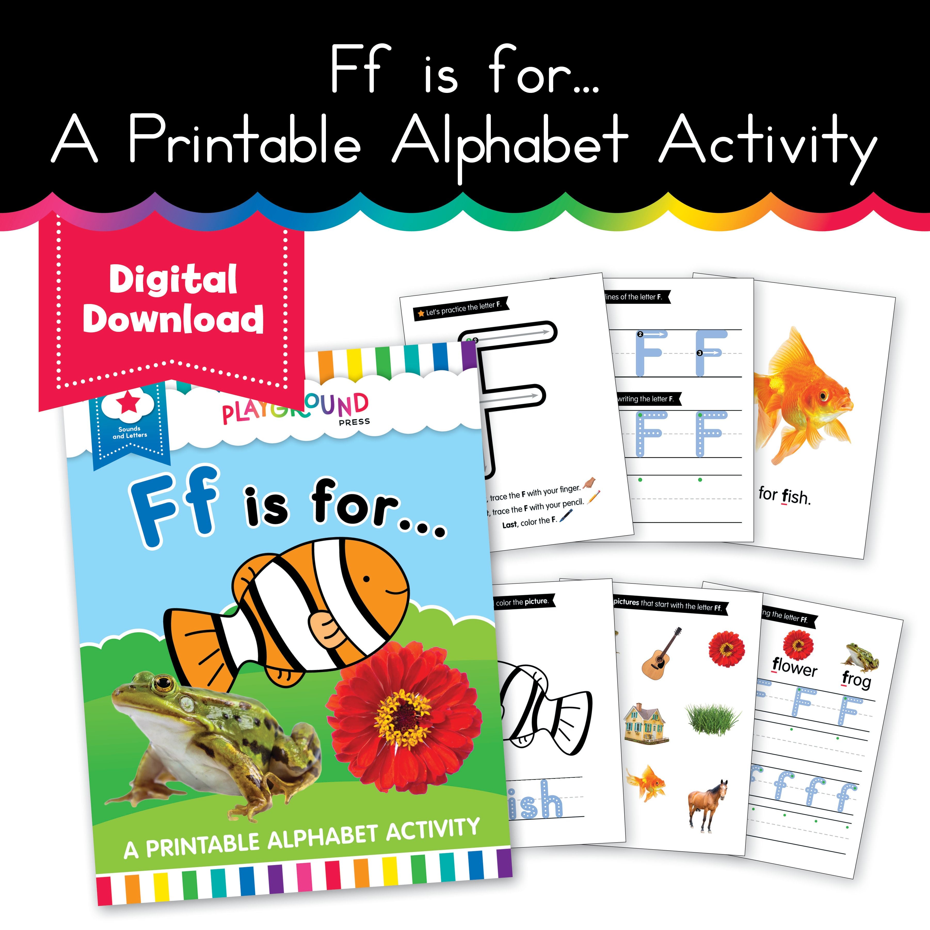 Writing Ff Activity S.T.A.R. Reading: Ff is For... A Printable Alphabet Activity - Book 3 ...