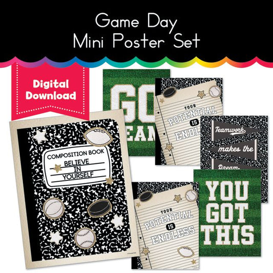 Game Day Mini Poster Set