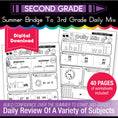 Load image into Gallery viewer, Printable Bridge To Third Grade Daily Mix Digital Summer Workbook

