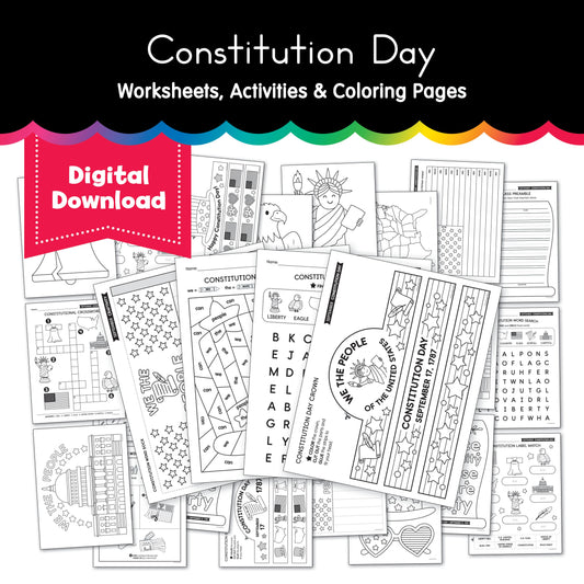 Constitution Day Worksheets, Activities, & Coloring Pages