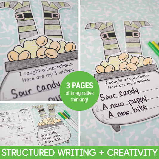 Printable March Leprechaun Wishes Craftivity