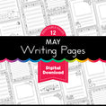 Load image into Gallery viewer, Printable May Writing Pages

