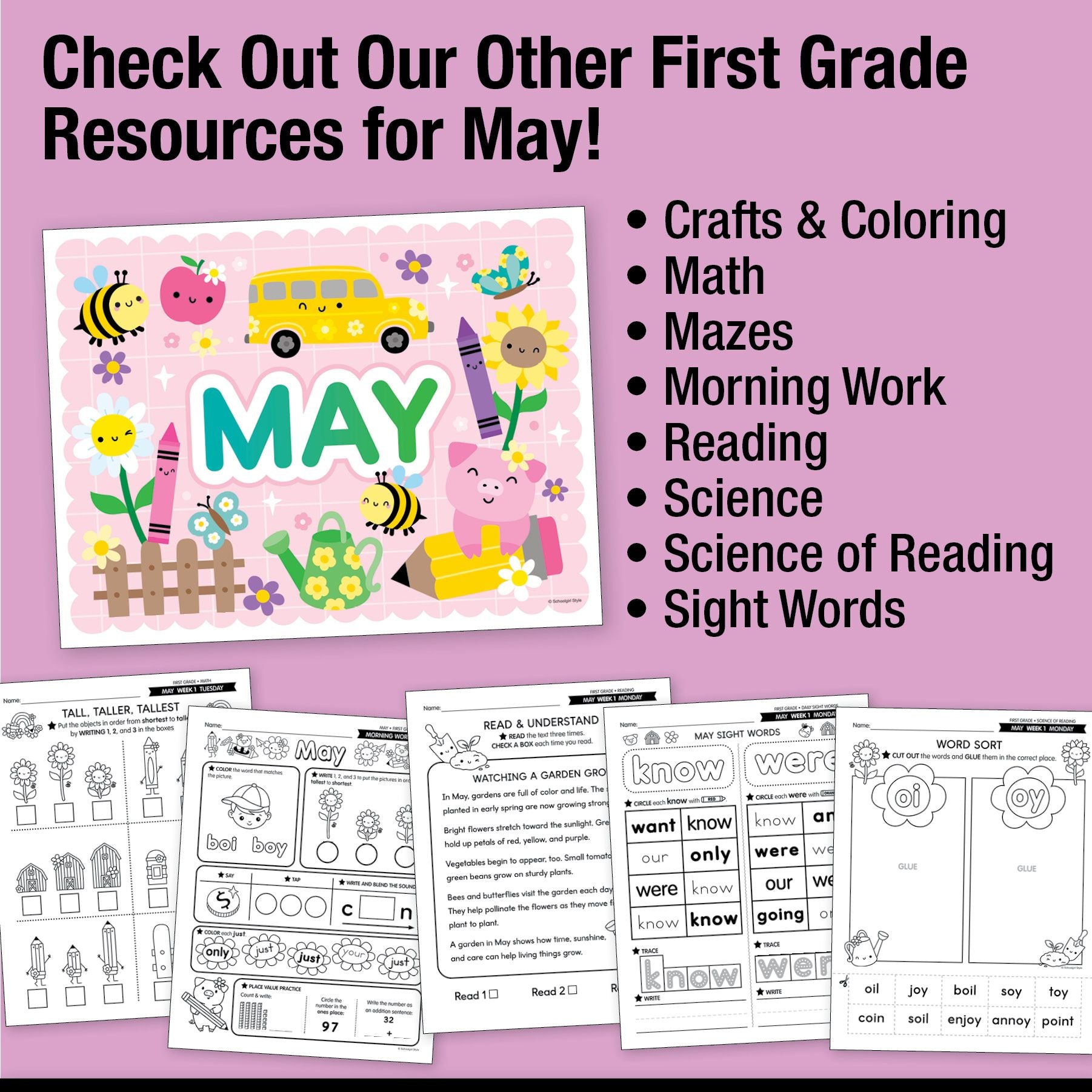 Printable May My School Memories Flipbook Writing Craftivity