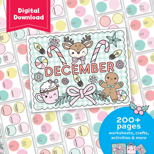 Printable Preschool December Homeschool Curriculum Bundle