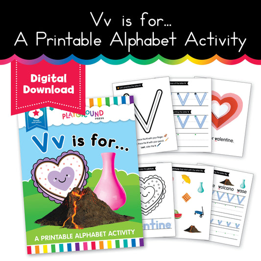 S.T.A.R. Reading: Vv is For... A Printable Alphabet Activity - Book 3