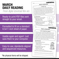 Load image into Gallery viewer, Printable Second Grade March Daily Reading
