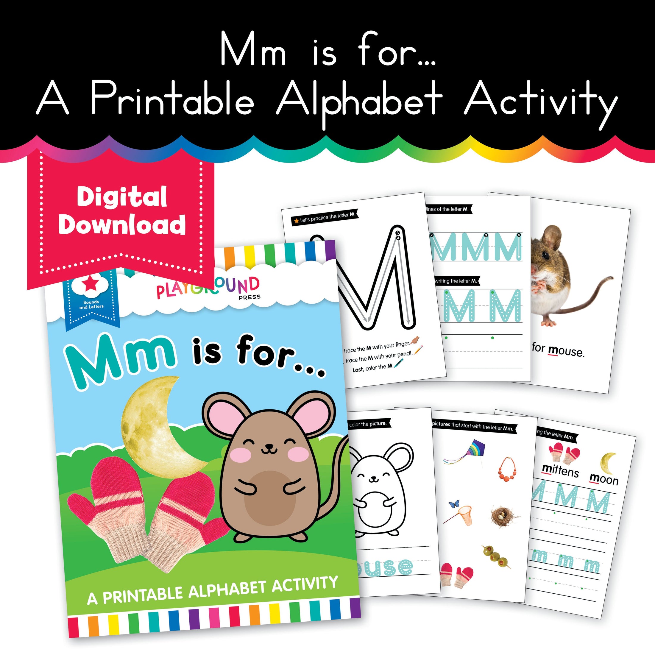 S.T.A.R. Reading: Mm is For... A Printable Alphabet Activity - Book 3