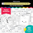 Load image into Gallery viewer, Preschool September Homeschool Thematic Unit Bundle
