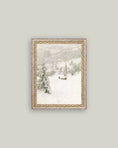 Load image into Gallery viewer, Winter Landscape Framed Antique Art
