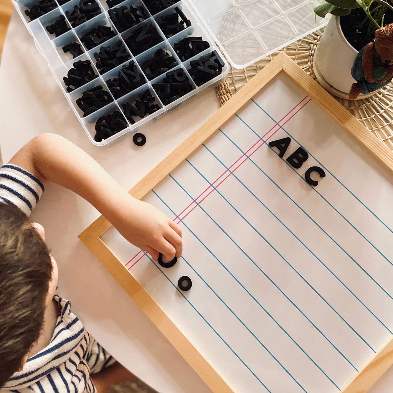 Black Magnetic Letters