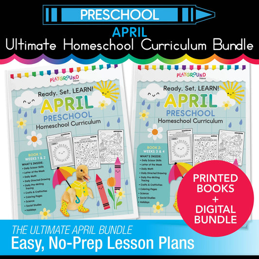 Ultimate Preschool April Homeschool Curriculum Bundle