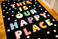 Load image into Gallery viewer, This is Our Happy Place Polka Dot Classroom Rug by Schoolgirl Style

