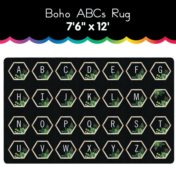 Boho ABC's Rug