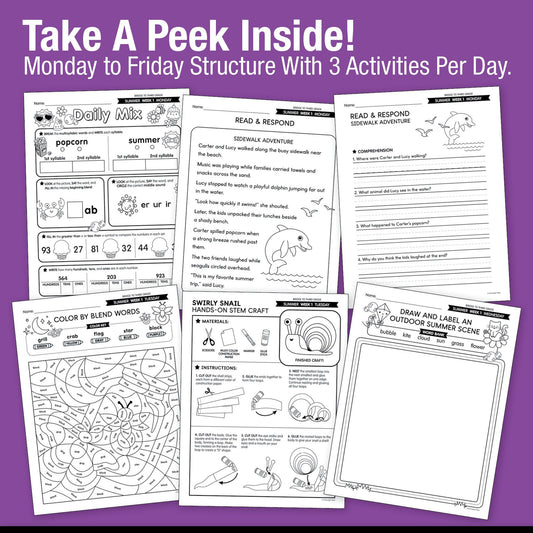 Ultimate Bridge To Third Grade Pre-Printed And Digital Summer Workbook