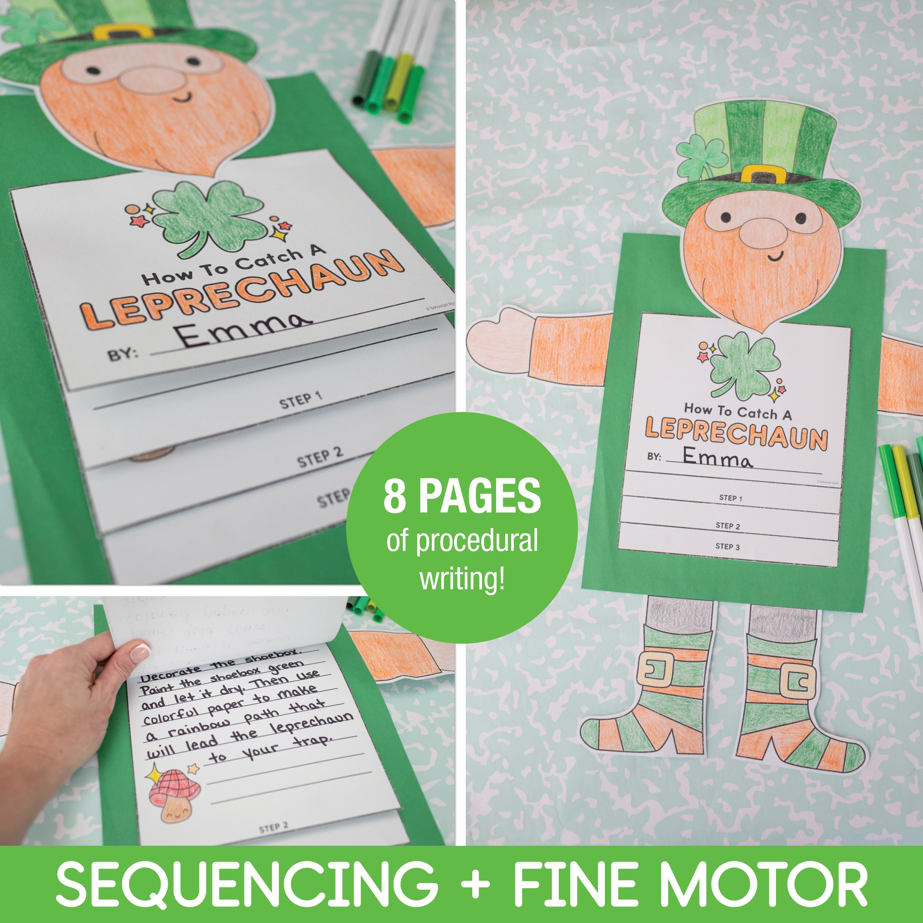 Printable March How To Catch A Leprechaun Craftivity