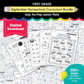 Load image into Gallery viewer, First Grade September  Homeschool Curriculum Bundle
