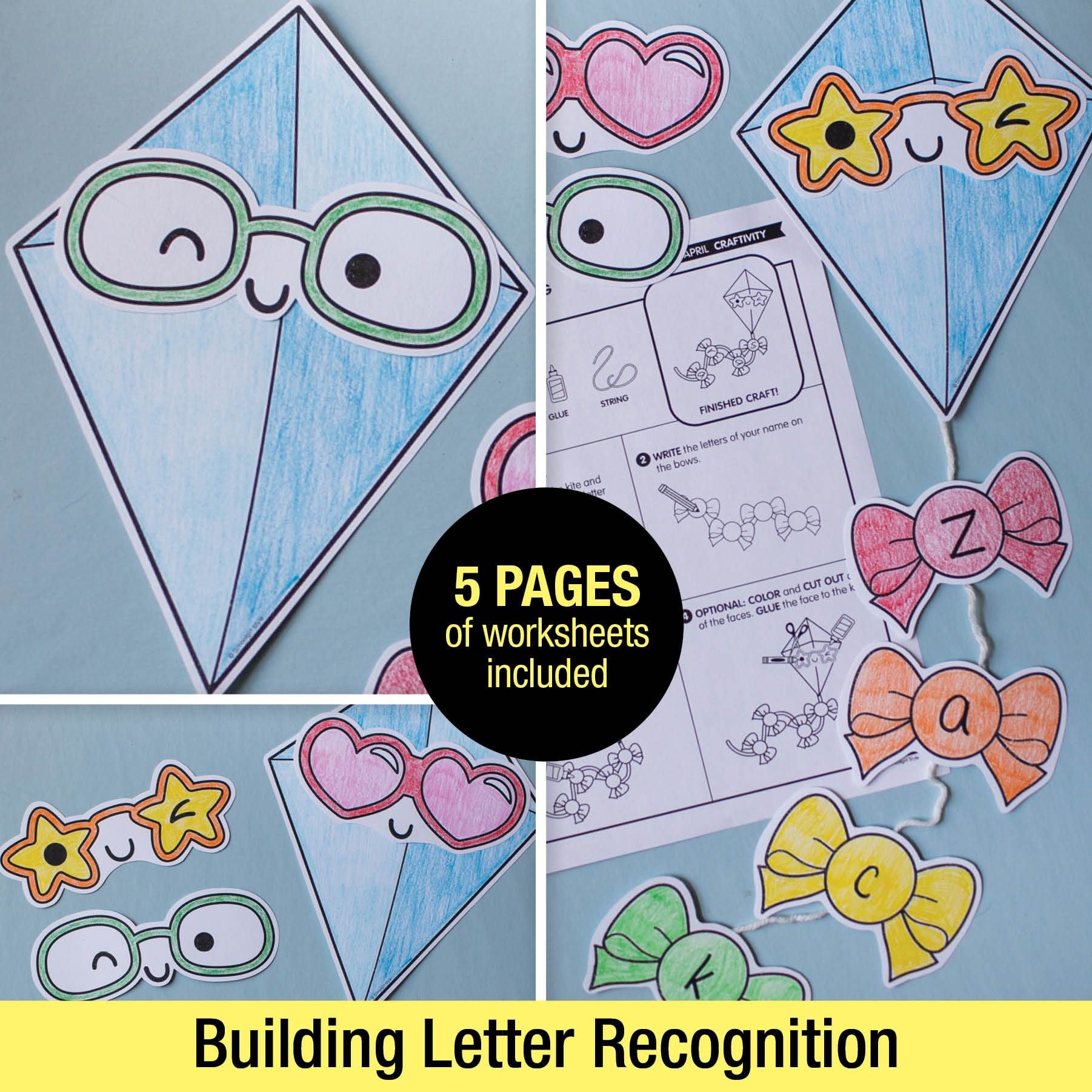 Printable April Soar Into Spring Name Writing Craftivity