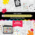 Load image into Gallery viewer, First Grade September  Homeschool Curriculum Bundle

