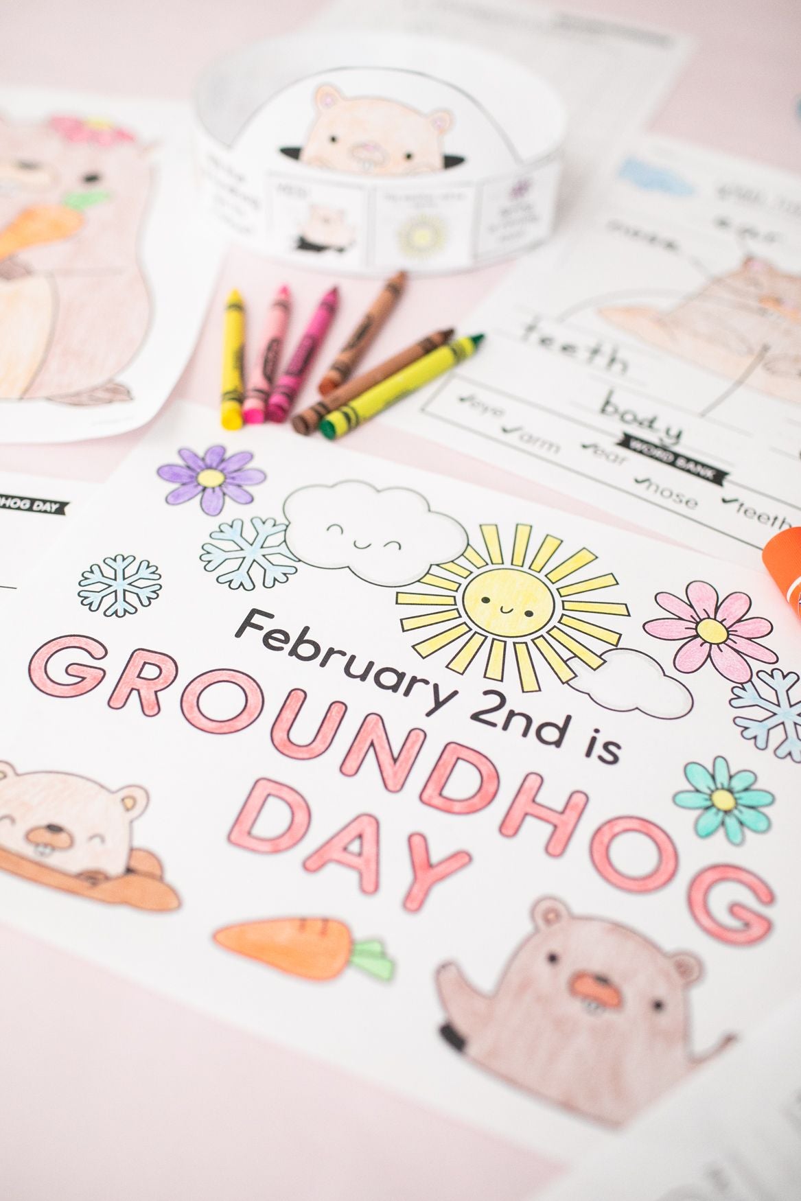 Printable February Groundhog Day Activity Pack