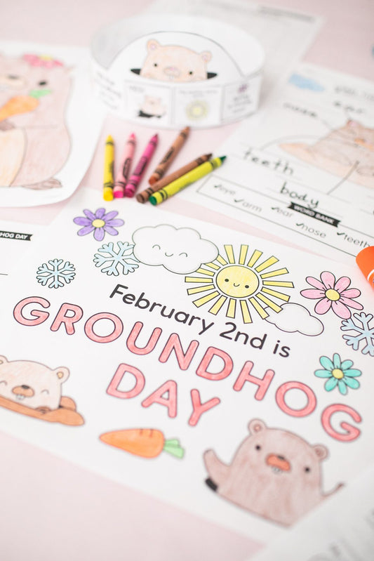 Printable February Groundhog Day Activity Pack
