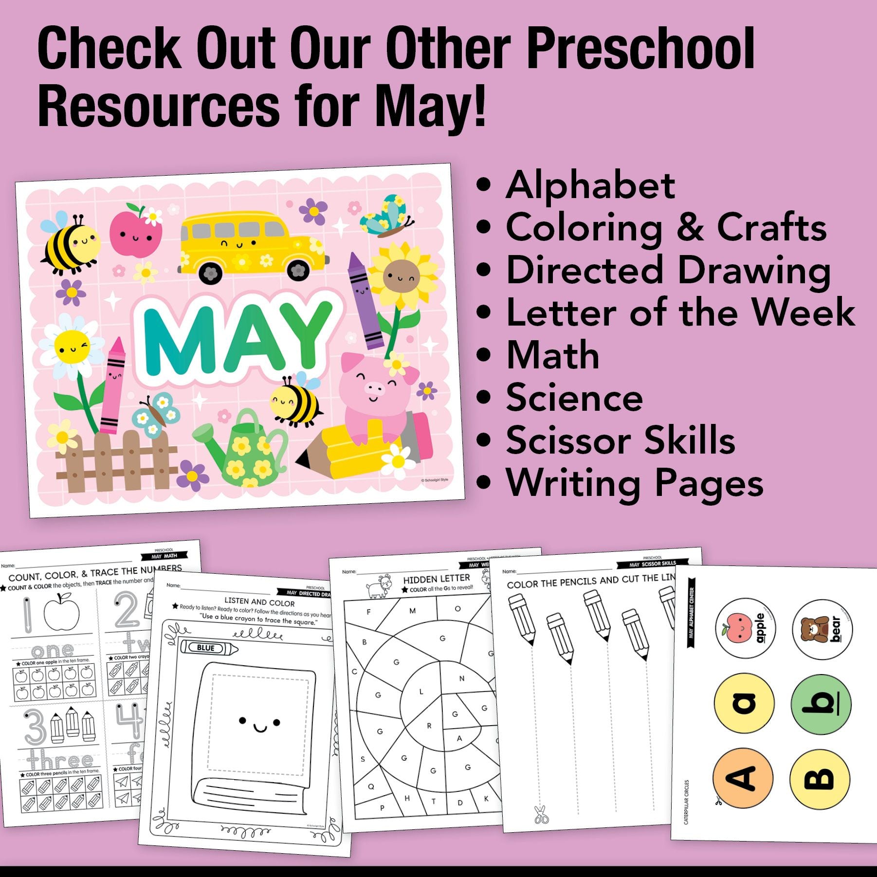 Printable May Ready for Next Year Backpack Writing Craftivity