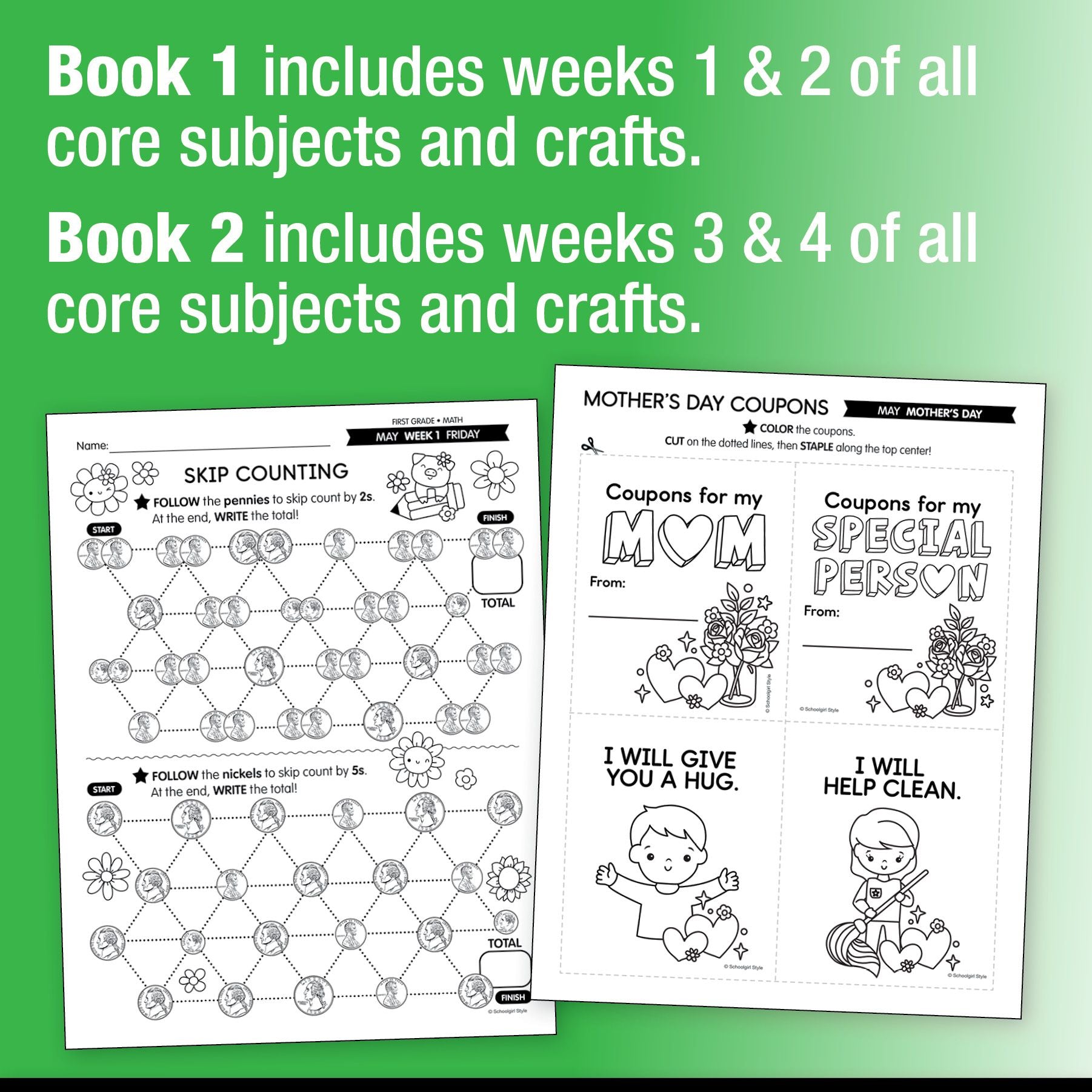 Ultimate First Grade May Homeschool Curriculum Bundle