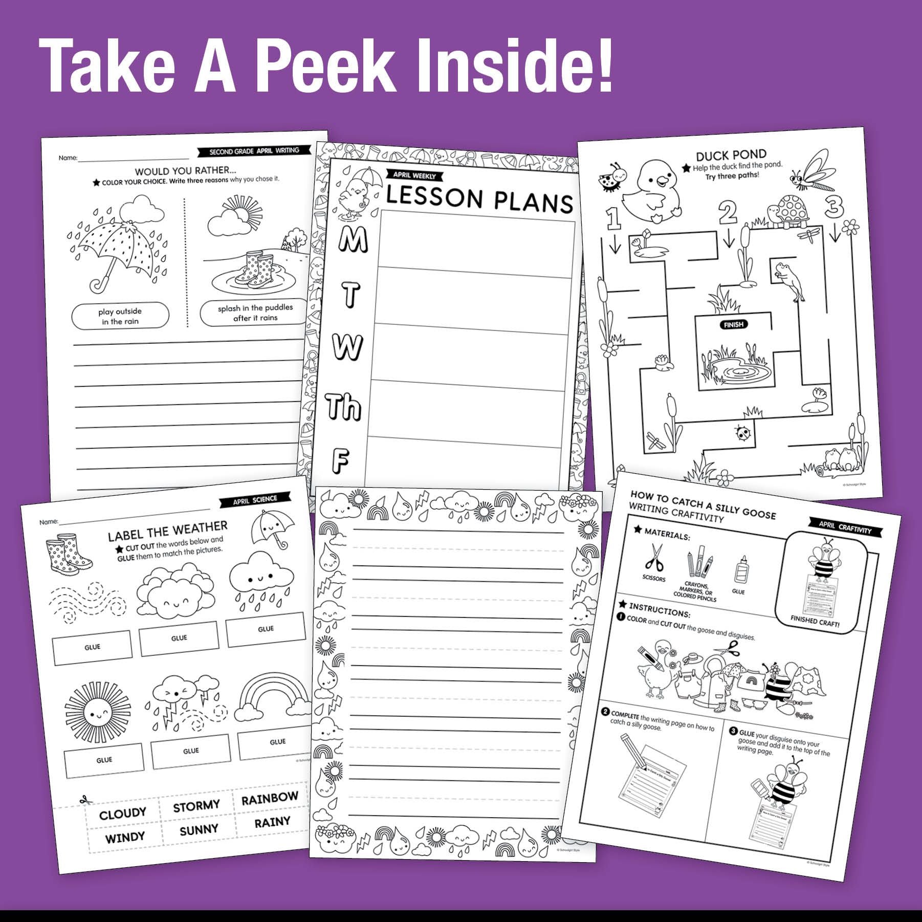 Ultimate Second Grade April Homeschool Curriculum Bundle