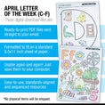 Load image into Gallery viewer, Printable Preschool April Letter of the Week
